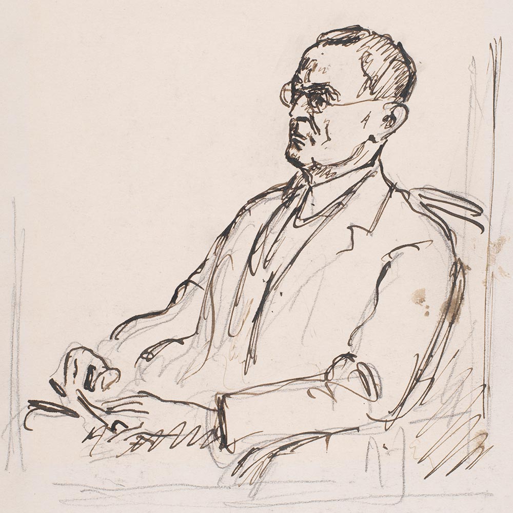 Portrait Hermann Hesse © Museum zu Allerheiligen Schaffhausen, Foto: Jürg Fausch