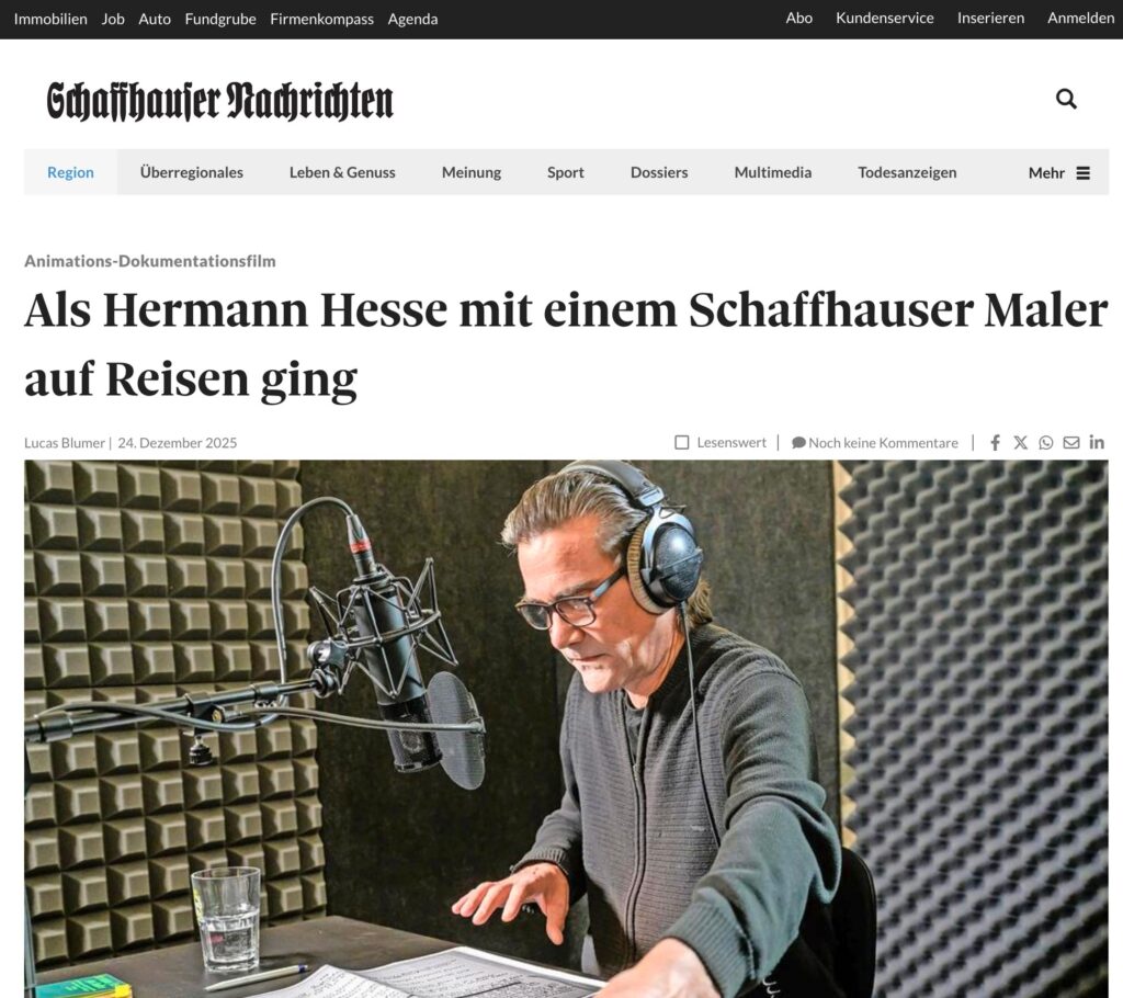 Als Hermann Hesse mit einem Schaffhauser Maler auf Reisen ging